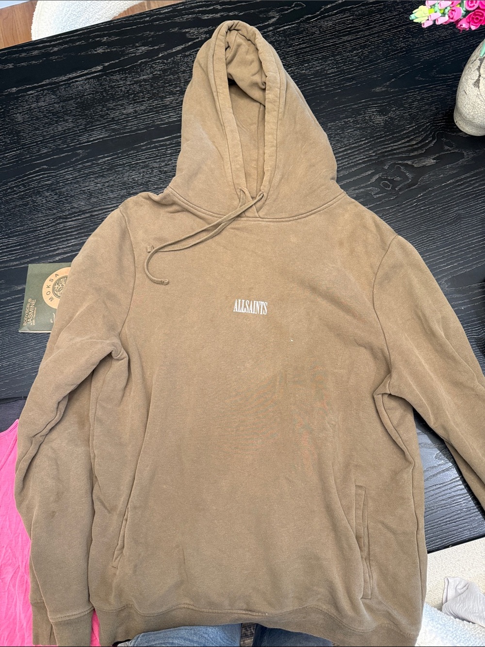 All Saints Men's Brown Hoodie
